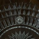 Srebrny naszyjnik ze słonecznikiem