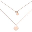 handmade naszyjnik z różowego złota ze słoneczkiem