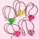Naszyjnik Kaktus z jaspisem Neon Green Ombre (choker) - handmade