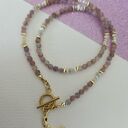 Naszyjnik z turmalinów i pereł