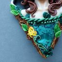 Naszyjnik z kobietą i malachitem