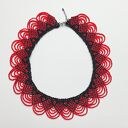Naszyjnik choker „Mroczna Pokusa” - czerwono-czarna kolia z koralików
