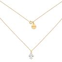 Złoty naszyjnik z cyrkonią