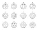 Srebrny naszyjnik z pereł naturalnych ze znakiem zodiaku