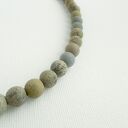 Surowy Turkus i antyczny Jaspis Naszyjnik z detalem