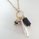 Łańcuszek z turmalinem i jaspisem