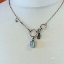 Surowy akwamaryn - naszyjnik