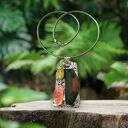 Naszyjnik z witrażowym wisorem Amazonia wykonany metodą Tiffany