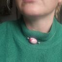 Naszyjnik choker z kamieniem Vox L1 - rękodzieło blisko szyi