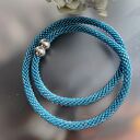 Naszyjnik Turkusowy Wężyk