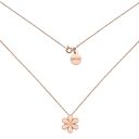 Naszyjnik z kwiatem z różowego złota