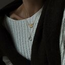 oryginalne złoty naszyjnik ze stokrotką