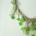 Wiosenna zieleń Naszyjnik lniany