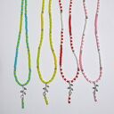 Turkusowo-kanarkowy naszyjnik z koralików handmade