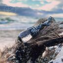 Frosty Forest - srebrny wisior z leśnym motywem w technice art clay