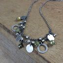 Delikatny naszyjnik z granatu (grossular)