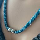 Naszyjnik Turkusowy Wężyk