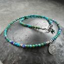 turkusowy naszyjnik srebro 925