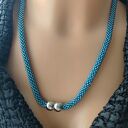 Naszyjnik Turkusowy Wężyk