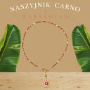 Delikatny naszyjnik Delicate Carno z karneolem, amazonitem i emaliowaną zawieszką
