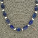 Naszyjnik - lapis lazuli i perły N12