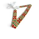 Kolorowy choker z koralików w etnicznym stylu folk