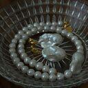 hand made naszyjniki złoty z pereł naturalnych