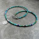 turkusowy naszyjnik srebro 925