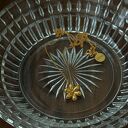 autorskie złoty naszyjnik z kwiatem