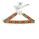 Kolorowy choker z koralików z etnicznym wzorem folk, naszyjnik handmade