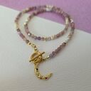 Naszyjnik z turmalinów i pereł