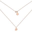 ręczne wykonanie naszyjnik z różowego złota z muszelką