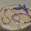 Łapa / Łapka psia / kocia - naszyjnik, srebro 925, turmalin