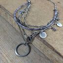 Naszyjnik kaskadowy z iolitem