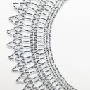 Ażurowy naszyjnik kołnierzyk z koralików szklanych