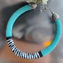 Naszyjnik Turkusowy Zwierzęce Wzory Zebra