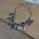 Delikatny naszyjnik z ametystu