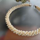 Naszyjnik Perłowy Sznur Koralikowy