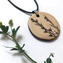 Naszyjnik z naturą - ceramiczna biżuteria handmade