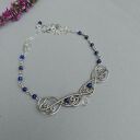 Oryginalny naszyjnik lapis lazuli kryształ górski wire wrapping