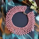 Naszyjnik Krywulka Różowa Perłowa 0055