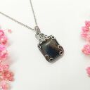 Naszyjnik Pietersyt - wisiorek ze stali chirurgicznej w technice wire wrapping