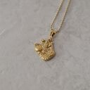 Mini wisiorek z szopem ze złoconego srebra