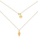 ręczne wykonanie złoty naszyjnik z muszelką