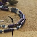 Choker z jaspisem cesarskim, jadeitem i opalem