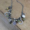 Delikatny naszyjnik z granatu (grossular)