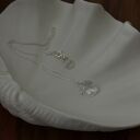 ręcznie robione srebrny naszyjnik z bezbarwnym