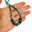 Zielony naszyjnik z koralików szklanych - handmade