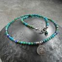 turkusowy naszyjnik srebro 925