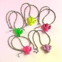 Naszyjnik Kaktus z jaspisem dalmatyńskim hot pink (choker)